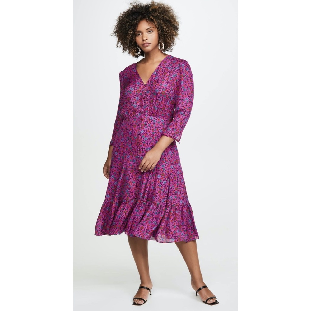 Veronica Beard Lasanna Floral Silk Dress NWT